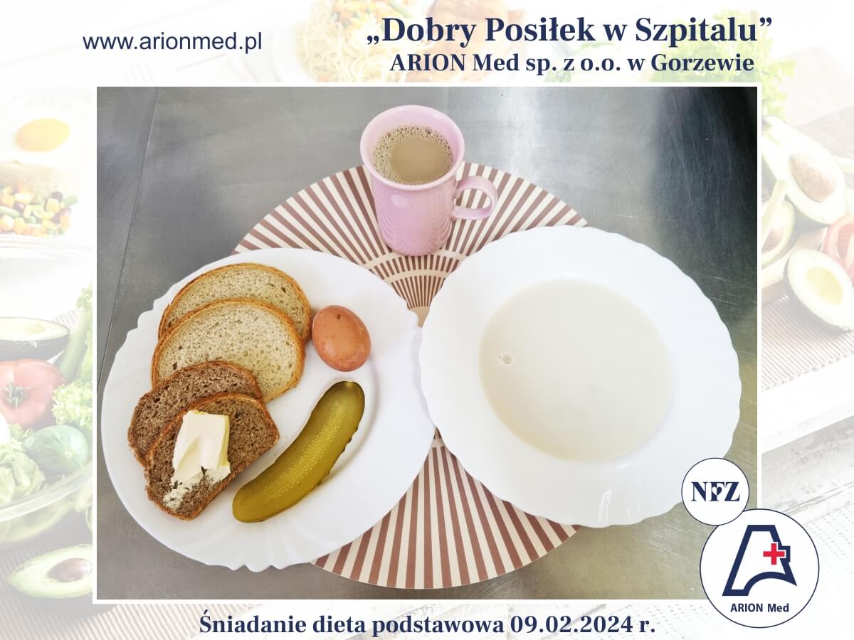 ARION Med dobry posiłek śniadanie dieta podstawowa 09.02.2024 r.
