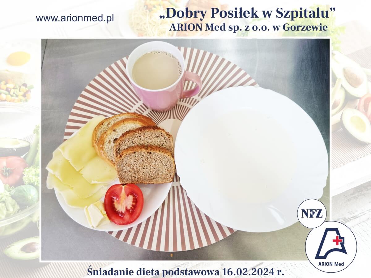 ARION Med dobry posiłek śniadanie dieta podstawowa 16.02.2024 r.